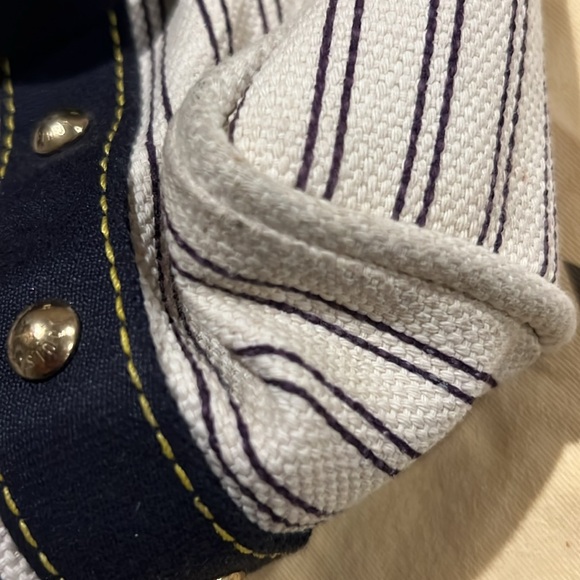 Louis Vuitton Antigua Cabas MM Tote Bag Navy Stripe - Picture 8 of 11